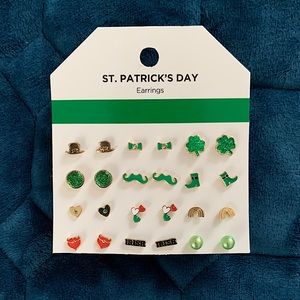 Set of 12 St. Patrick’s Day earrings